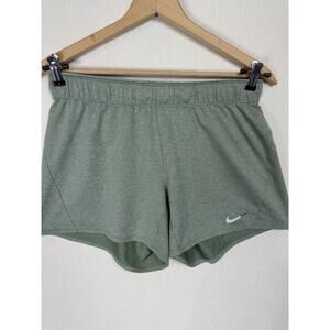 Nike Women's Dri Fit Training Shorts Size M Green, Unlined 5"